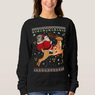 Camiseta Papais noeis Reindeer Shih Tzu Dog Presente