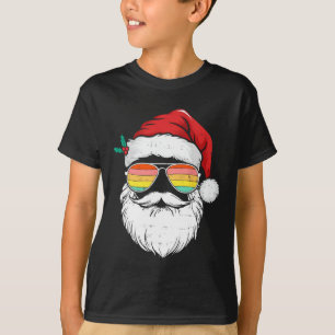 Camiseta Papais noeis Retro Enfrentam Pulmões Natal Homens