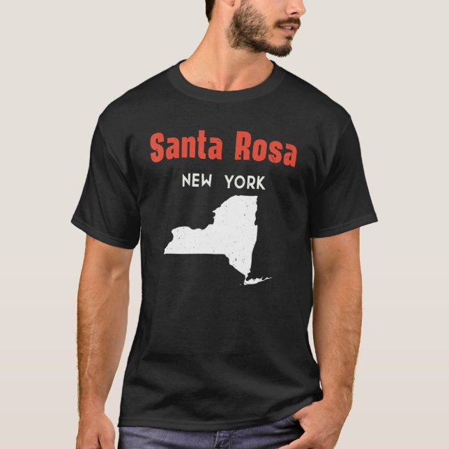 Camiseta Papais noeis Rosa New York Estados Unidos América  (Frente)