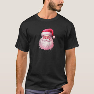 Camiseta Papais noeis Rosa Vintage Homens Homens Mulheres C