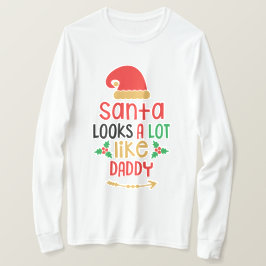 Camiseta Papais noeis se parecem muito com a camisa-T de Pa
