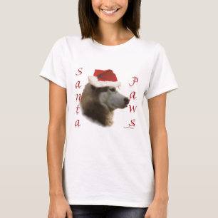 Camiseta Papais noeis Siberian Husky Paws