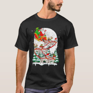 Camiseta Papais noeis Sleigh Reindeer Ragdoll Cats Xmas Pro