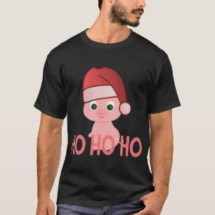 Camiseta Papais noeis sorrateiros Porco de Bebê no Feliz Na