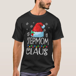 Camiseta Papais noeis Stepmmme Claus Luz Fama de Natal