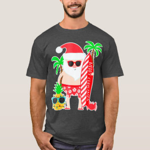 Camiseta Papais noeis surfando no Havaí presentes na viage