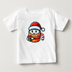 Camiseta Papais noeis Sushi - Rolha Festiva com Presente