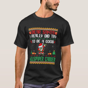 Camiseta Papais noeis tentam ser um bom porta-jornais Engra