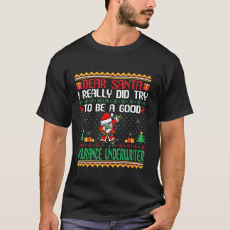 Camiseta Papais noeis tentam ser um bom segurador Chris