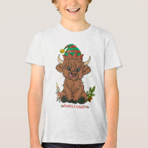 Camiseta Papais noeis, Tentei - Vaca de Natal Adorável