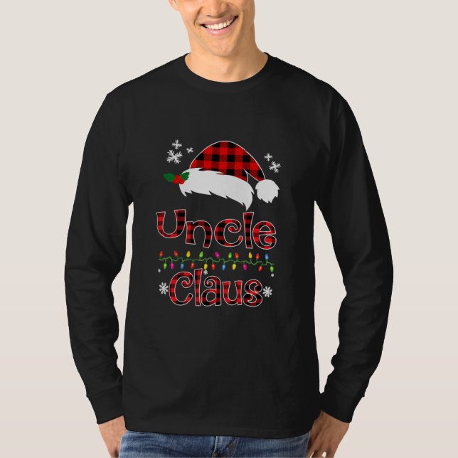 Camiseta Papais noeis Tio Claus Família de Natal  (Frente)