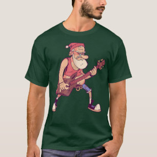 Camiseta Papais noeis tocando jeans de violão