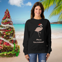 Papais noeis Tropicais Mele Kalikimaka Flamingo