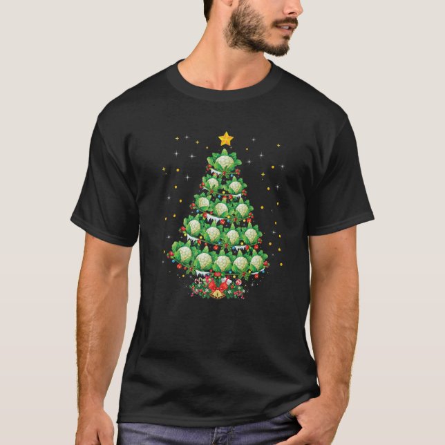 Camiseta Papais noeis Vegetais Da Couve-Flor (Frente)