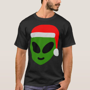 Camiseta Papais noeis verdes Alienígena Emoji