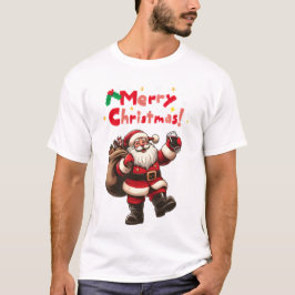 Camiseta Papais noeis Vermelhos Feliz Presente de Natal