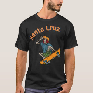 Camiseta Papais noeis Vintage Cruz California Epic Skeleton