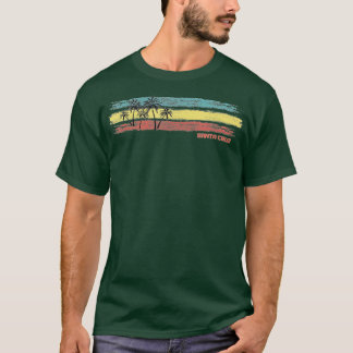 Camiseta Papais noeis Vintage Cruz Retro Surfer Beach Papai