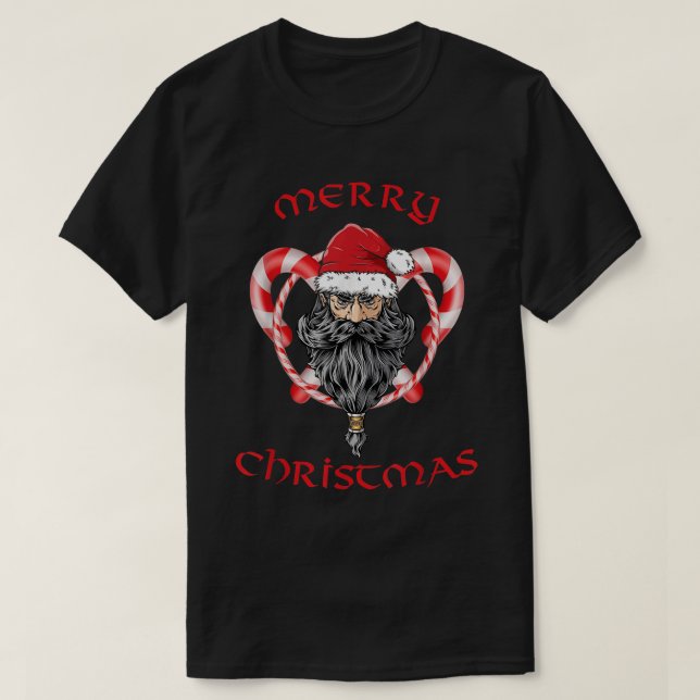 Camiseta Papais noeis Vivendo Papai Noel de Natal (Frente do Design)