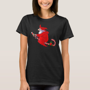Camiseta Papais noeis Witch Candy Cane Christmas Witch Sant
