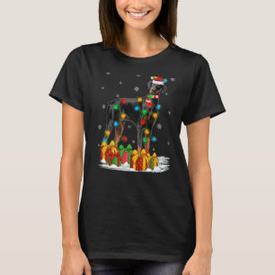 Camiseta Papais noeis Xmas Doberman Pinscher Dog Christma