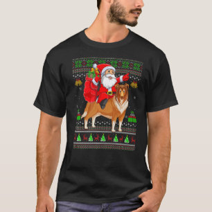 Camiseta Papais noeis Xmas Feios Andando no Natal de Sheepd