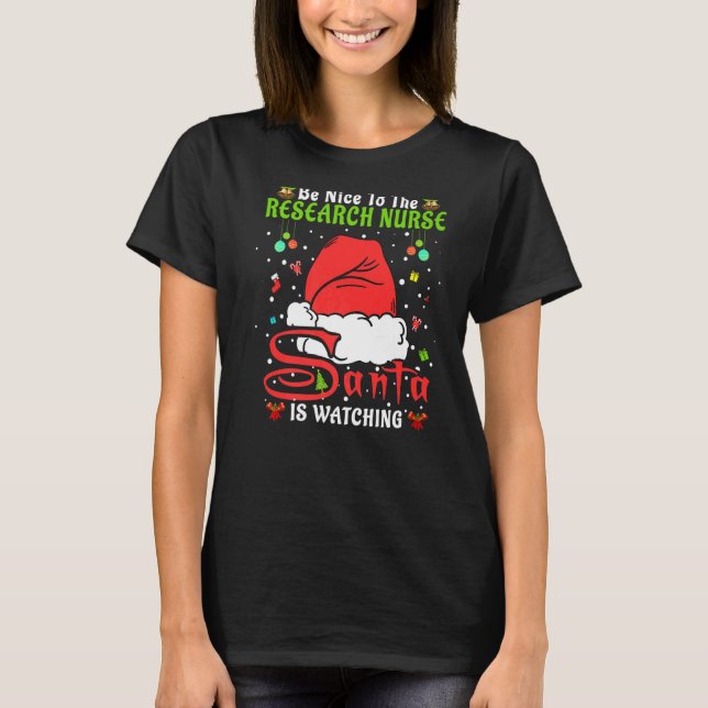 Camiseta Papais noeis Xmas Pajamas São Bons Para A Enfermei (Frente)