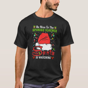Camiseta Papais noeis Xmas Pajamas Seja Legal Para O Profes