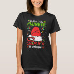 Camiseta Papais noeis Xmas Pajamas Sejam Bons Com O Piqueni<br><div class="desc">Papais noeis Xmas Pajamas Sejam Bons Ao Natal Do Canalizador.</div>