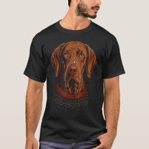Camiseta Papais noeis Xmas Vizsla no Natal Vizsla 1