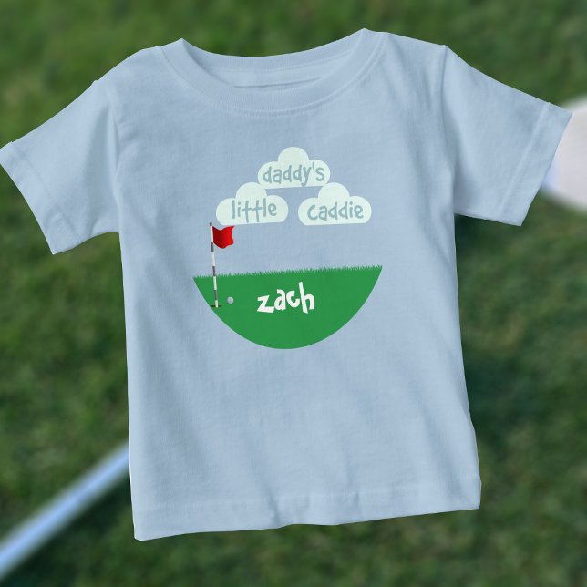 Camiseta Papaizinho Bonitinho Pequeno Caddie Golfista Júnio (Criador carregado)