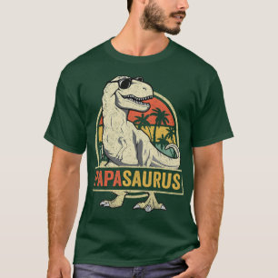 Camiseta Papasauro Rex Pai Dinossauro Família Dino Papa Sa
