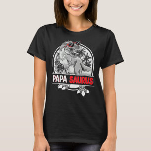 Camiseta Papasauro T Rex Dinossauro Funny Papa Surus Famíli