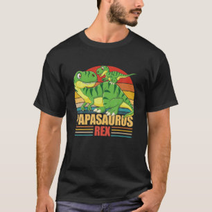 Camiseta Papasaurus Gift Rex Papa Surus Dinossaur Pai