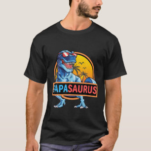 Camiseta Papasaurus Rex Dinossauro Engraçado Papá Saurus Pa