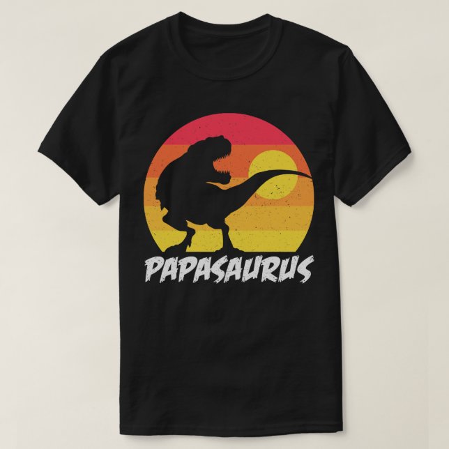 Camiseta Papassauro Para Dia de os pais e dia a dia (Frente do Design)