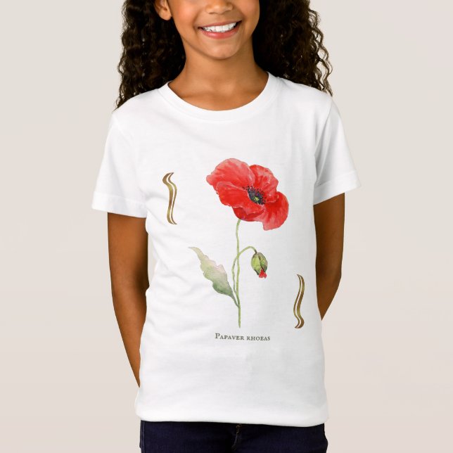 Camiseta Papaver rhoeas  (Frente)