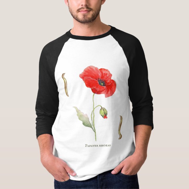 Camiseta Papaver rhoeas tshirt (Frente)
