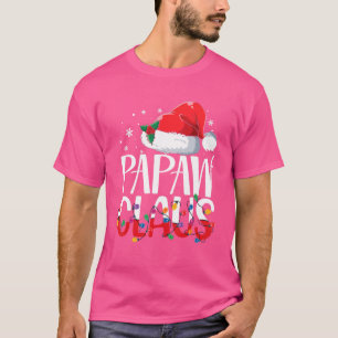 Camiseta Papaw Claus Correspondendo Pijama de Natal da Famí