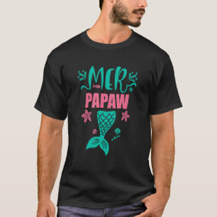 Camiseta Papaw Da Família Aniversário Sereia Correspondente