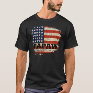 Camiseta Papaw O Homem O Mito A Lenda Nos Dia de os pais