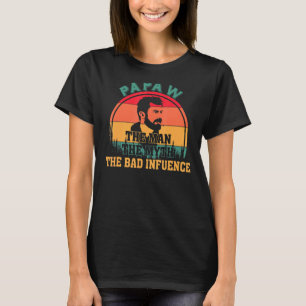 Camiseta Papaw O Homem O Mito A Má Influência Cita Gordura
