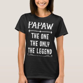 Camiseta Papaw O Único Dia de os pais De Legenda Pa