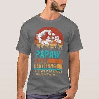 Camiseta Papaw Sabe Tudo Mais Pai E Pais Filho
