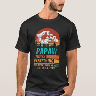 Camiseta Papaw sabe tudo sobre Pai