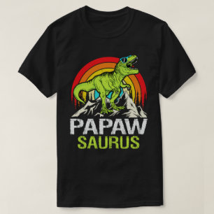Camiseta Papawsaurus Dinosaur Dia de os pais Saurus