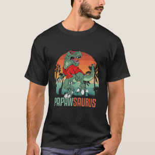 Camiseta Papawsaurus T Rex Papaw Saurus Dinossaur Vestindo