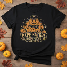 Pape patrol: guarding pumpkins | Pape Halloween