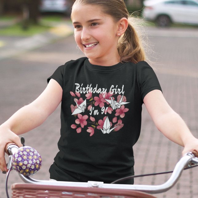 Camiseta Papel cor-de-rosa Origami Cherry Blossom (Criador carregado)