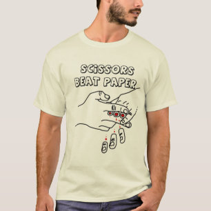 CAMISETA PAPEL DA BATIDA DAS TESOURAS